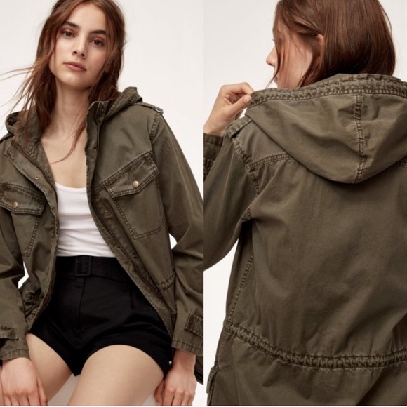 Aritzia TALULA Trooper Jacket in Olive - Picture 7 of 7